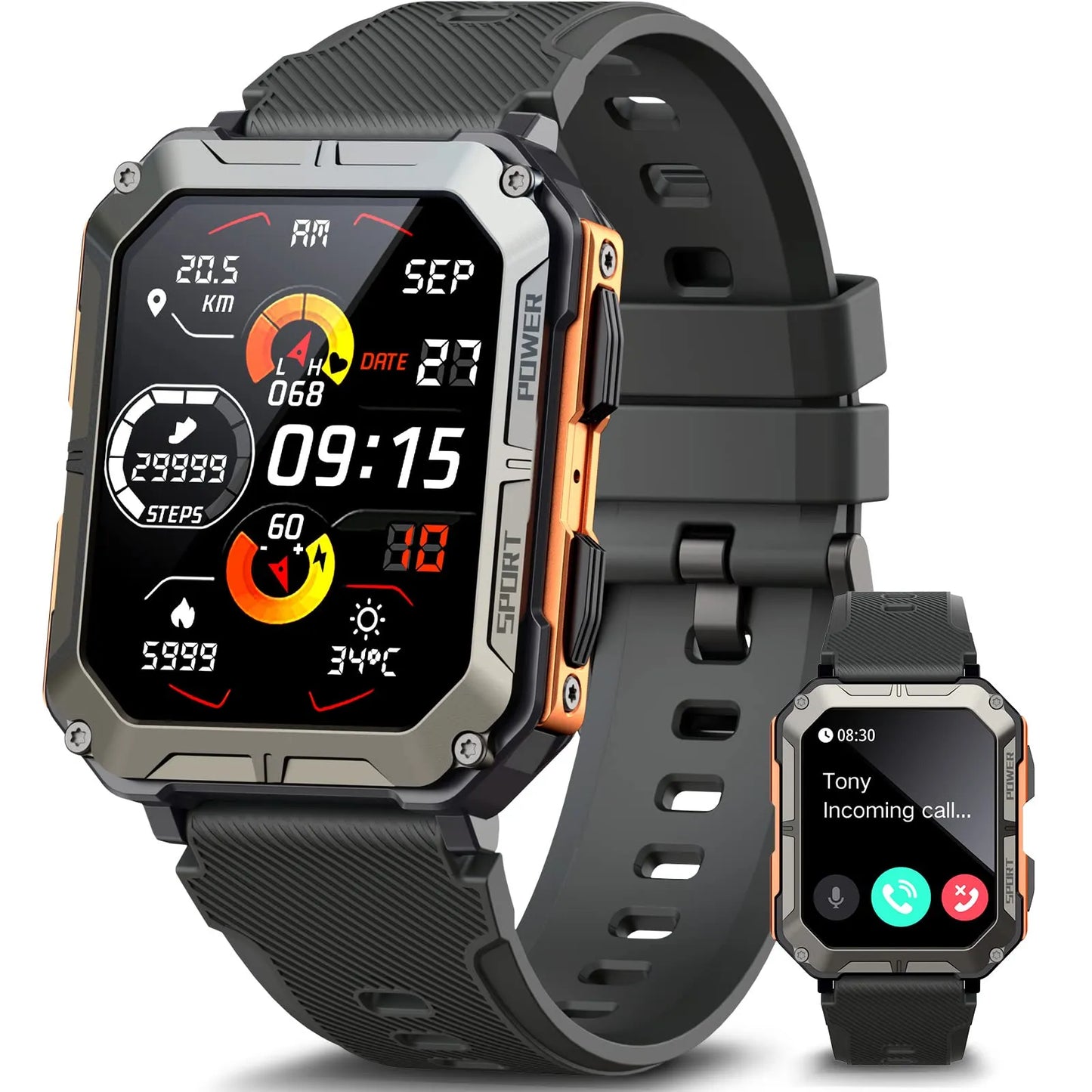 Smart watch for men Military Grade