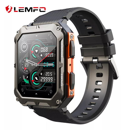 LEMFO C20Pro Smart Watch Men Sport Smartwatch IP68 Waterproof Bluetooth Call 35 Days Standby 123 Sport Modes 1.83 Inch HD Screen